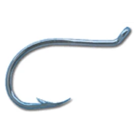 Mustad Classic Extra Strong Reversed Point Forged Turned Up Eye Octopus/Beak Hook (Pack of 8), Black, 5/0