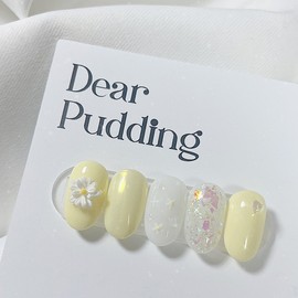 [Handmade Nail Tips] Daisy Nail Tips - Petit Coffin / [수제네일팁] 데이지 네일팁 - 쁘띠코핀