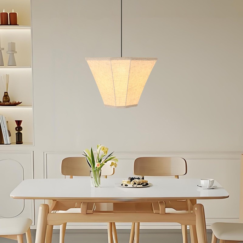 DRAWNCAT Rectangular Lamp Shade Set with 2 Lamp Harps –