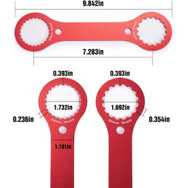 Voarge Centerlock Spanner, Mountain Bike Bottom Bracket Wrench Repair BB Tool Multifunctional, Bicycle Bottom Bracket Disassembly Tool for DUB/TL-FC32 25 24 for Bicycle Repairs