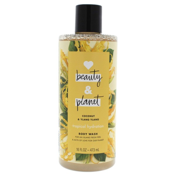 Coconut Oil and Ylang Ylang Body Wash by Love Beauty and Planet for Unisex - 16 oz Body Wash