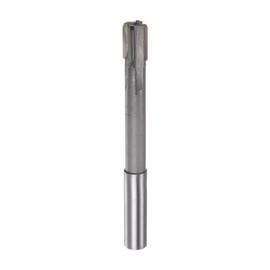 sourcing map Chucking Reamer 12.4mm H7 C1/K30 Carbide Tip Precision Straight Flutes Round Shank Lathe Machine Milling Cutter
