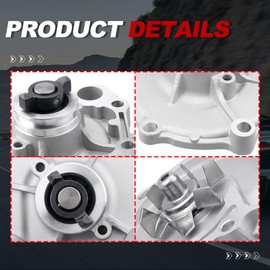 UNITHUB Engine Water Pump Automotive w/Gasket 43213 AW9216 Compatible for Toyota Previa 2.4L 1991 1992 1993 1994 1995 1996 1997