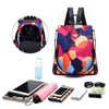 Wishliker Women's Backpack, Anti-Theft, Waterproof, Multifunctional School Bags, B-red circle,