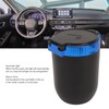 2Pcs Car Ashtray with LED Blue Light Portable Removable Car