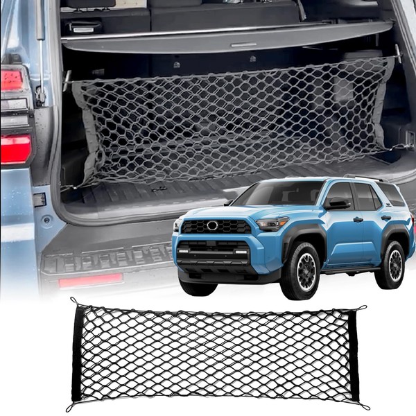 for 2025 2026 Toyota 4Runner Rear Trunk Cargo Net Stretchable