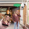 1080P Wireless Wifi PTZ Camera 21LED Smart Alarm Waterproof CCTV