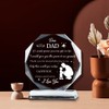 PLIGREAT Thank You Gifts for Dad Meaningful Crystal Christmas Keepsake