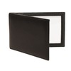 Karandu Double 5x7 Landscape Leather Picture Frame - Black