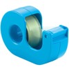 Nichiban CT-15DCS Cellotape Small Roll with Cutter, Straight Cutter, Sky