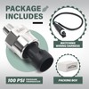 OTUAYAUTO 100 Psi Pressure Transducer Sender Sensor - 1/8" -27