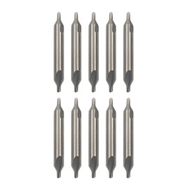 Pxyelec 10pcs HSS Combined Center Drill Countersink 60 Degree Bit Set Tool Metal Lathe Working Tools Set 2.0mm x 5mm