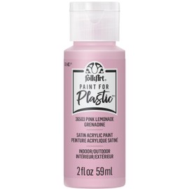 FolkArt, Pink Lemonade, Acrylic Paint for Plastic Arts and Crafts Projects, Indoor and Outdoor Formula, 2 fl oz, 36503