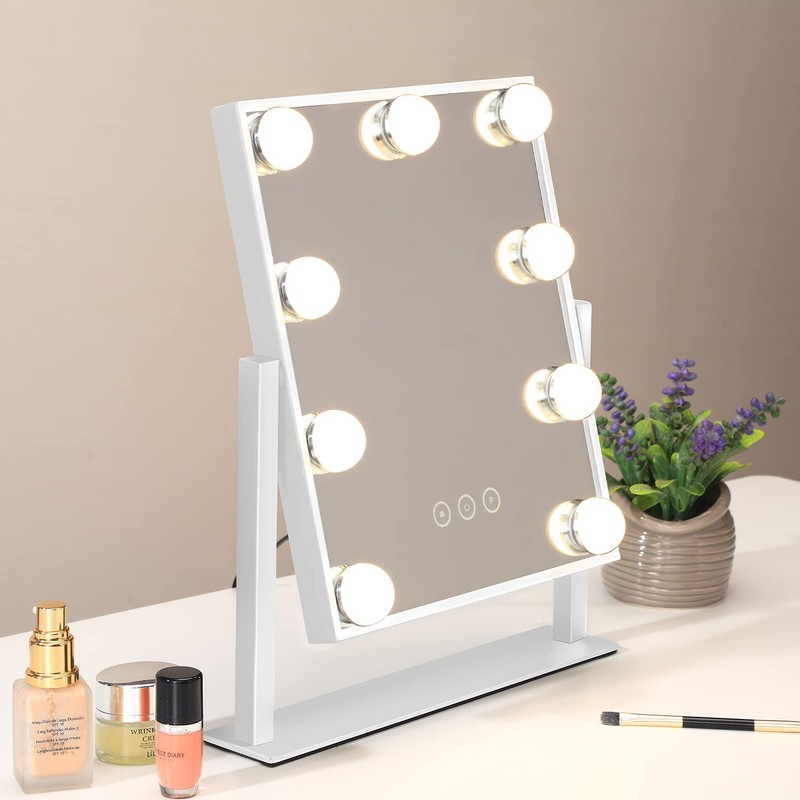 NUSVAN Vanity Mirror with Lights, Makeup Mirror with Lights,3 Color