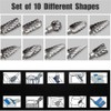 Tungsten Carbide Rotary Burr Set for Dremel, 10PCS Carbide Double
