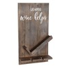 Elegant Designs HG1016-RWD Lucca Quote Saying “Life Happens Wine Helps”