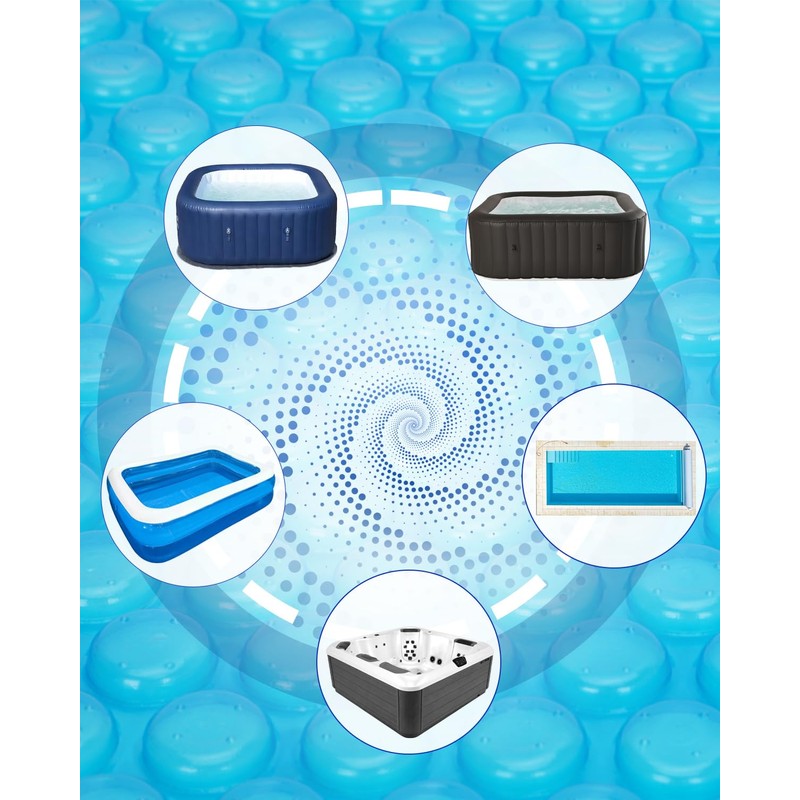 Mariocsa Hot Tub Bubble Cover 7 x 7 FT for