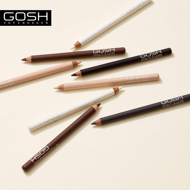 GOSH Kohl/Eyeliner & Kajal 2-in-1 Make-Up Pen, Also Suitable as
