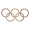 Mylar Olympic Rings Plastic Template 21 x 30 cm