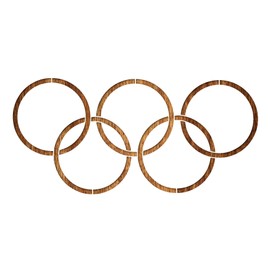Mylar Olympic Rings Plastic Template 21 x 30 cm