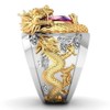 Dragon Ring for Men, Punk Dragon Animal Ring Nordic Viking