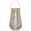 Large Solar Rattan Lantern Outdoor - Natural Solar Lights Outdoor