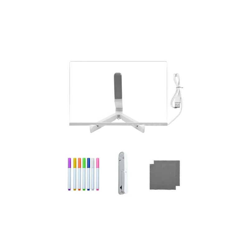 Led Note Board with Colors, Led Light Up Acrylic Message