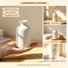 White Matte Ceramic Bud Vase, 5" Small Minimalist Vase for