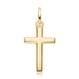 MATERIA by Matthias Wagner Cross Pendant Gold Women's 333 Real Gold Jewellery GKA-8, Yellow Gold