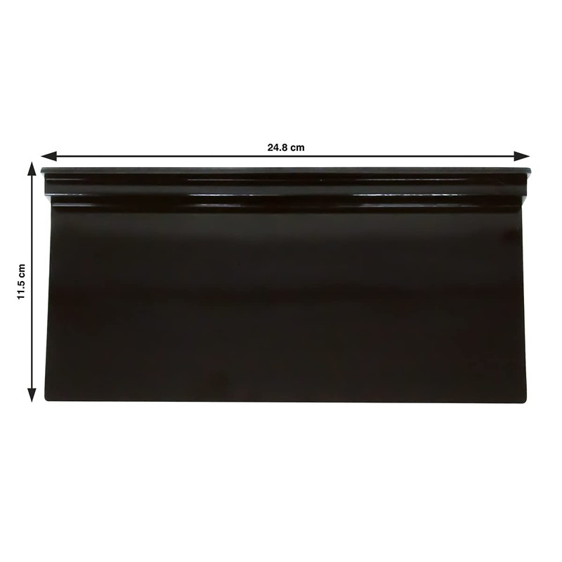 ZAPATERA DE ACRILICO PARA PANEL RANURADO | 50 PZAS (NEGRO)