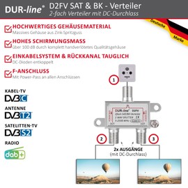 DUR-Line DFV SAT/BK Splitter