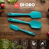 DI ORO Silicone Spatula Set - Rubber Kitchen Spatulas for