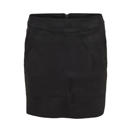 ONLY Female Faux Leather Skirt (Onljulie Fauxsuede Bonded Skirt Otw Noos) - Black (Black Black), size: 38