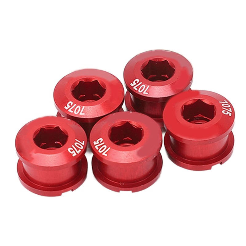 5Pcs Bicycle Chainring Bolts Aluminum Alloy Double Chainring Bolts for