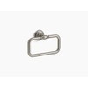 KOHLER K-72571-BN Artifacts Towel Ring, Vibrant Brushed Nickel