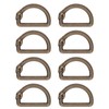20Pcs Metal D Rings Snake Pattern Wear Resistant Metal Rings