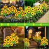 Solar Lights Outdoor Garden Decor, Upgraded 6 Pack with 36