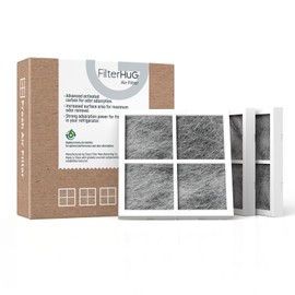 6 Pack LT120F Refrigerator Air Filter Compatible with LG LT120F，LG Kenmore Elite 469918, 9918, ADQ73214402, ADQ73214403, ADQ73214404, by FILTERHUG®