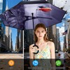 Wxjiahetai Inverted Umbrella, 49 Inch Double-Layer Vented Reverse Umbrella, Windproof