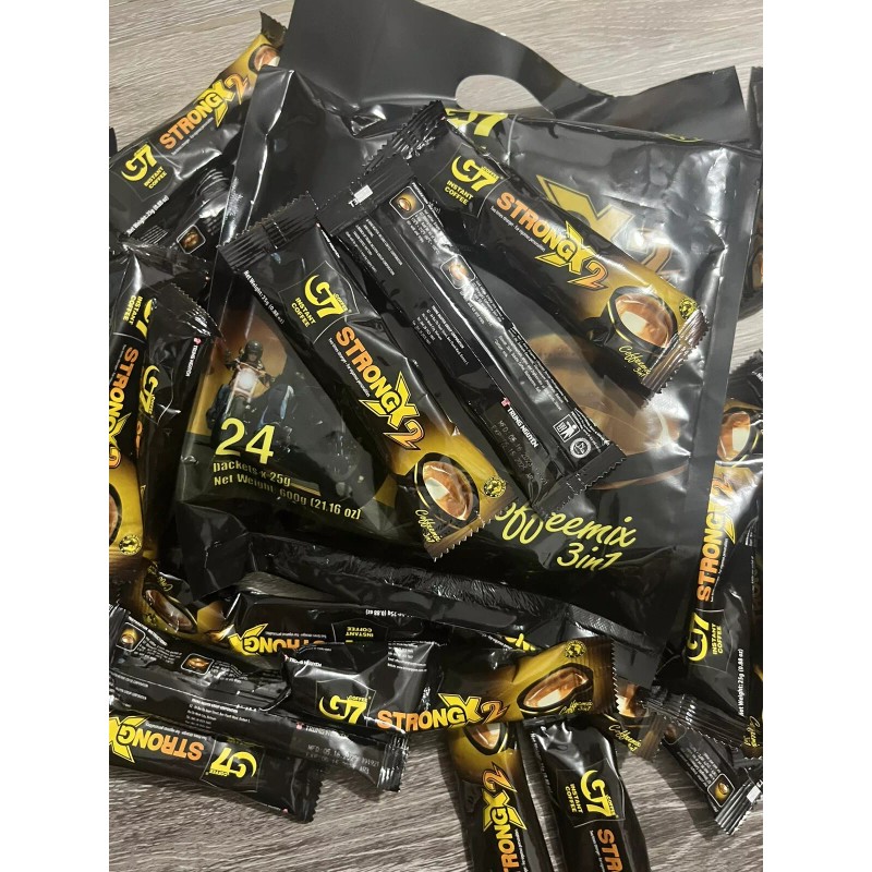 Trung Nguyen G7 instant 3in1 strong x2 coffee 24 sticks
