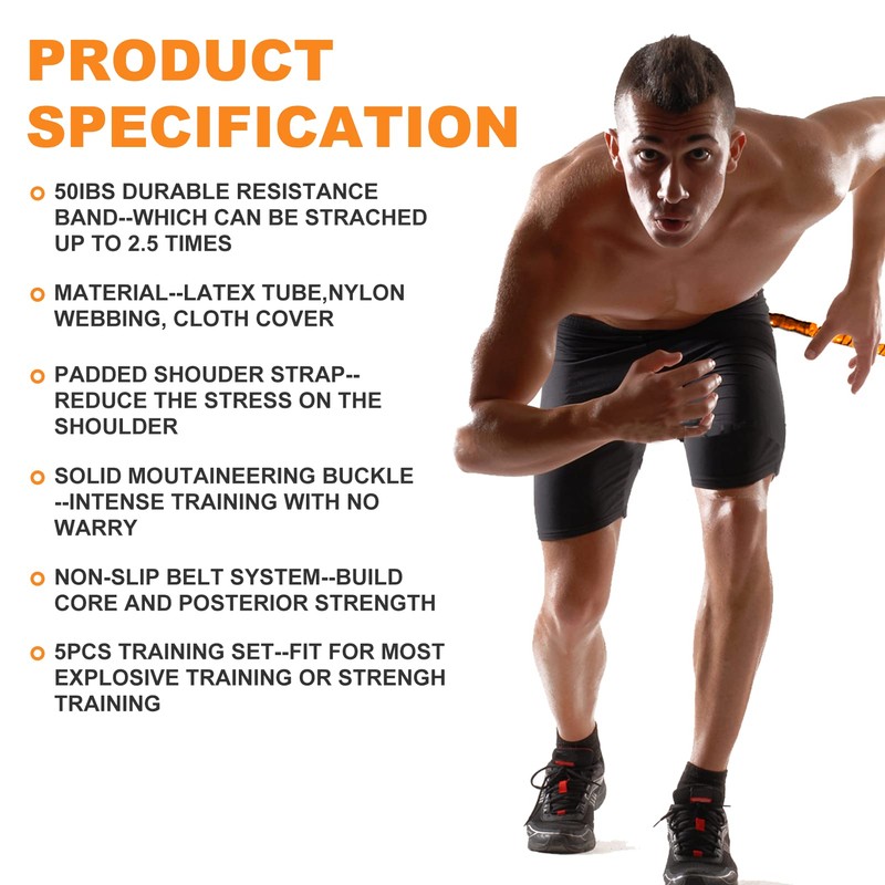 OYINDIZ Resistance Explosive Training Set Help to Improve Power, Strength,