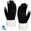 KXF Super Warm Stretchy Gloves for Women Knitted Winter Gloves