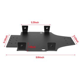 Black Amplifier Mounting Bracket for Harley Davidson Road Glide Motorcycles 2015-2025 Replace BC-AMP04 (Pack of 1)