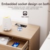 3-Way Installation Power Strip with 2 USB A and 2