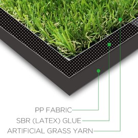 GL Artificial Grass Turf Customized Sizes, Artificial Lawn for Dogs, 20MM Thick Faux Grass, Synthetic Outdoor Indoor Rug Area 3FTX13FT(39 Square FT)