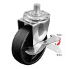 3” Locking Caster 1/2" Threaded Caster Socket Replacement for Charbroil