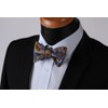 HISDERN Men's Floral Bowtie Formal Tuxedo Self-Tie Bow Tie and