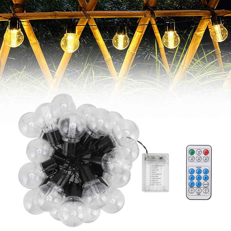 LED String Lights 20LEDs Waterproof Outdoor String Lights for Garden