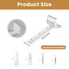 Mooche 4Pack Floating Shelf Bracket, Industrial Heavy Duty Shelf Brackets