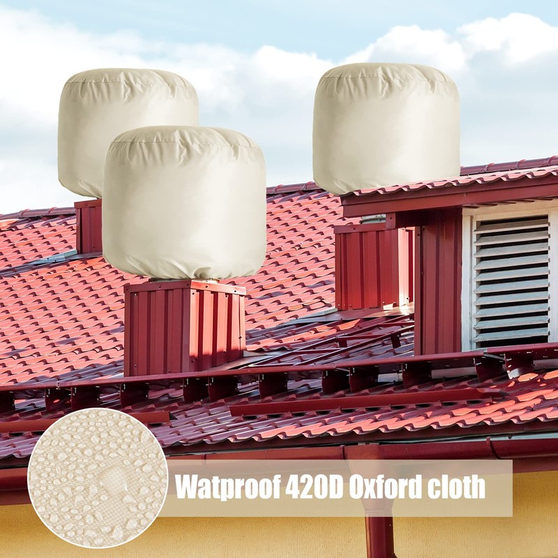 4 Pack Wind Turbine Roof Vent Cover 20" x 20"